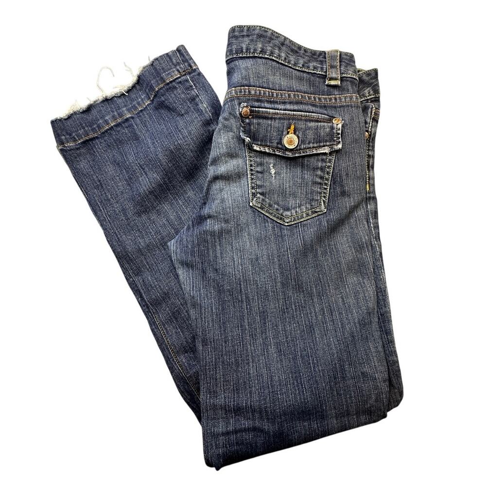 Banana Republic Bootcut Jeans Stretch Flap Pocket USA Vintage 08 Y2K